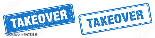 takeover stamp set. takeover square grunge sign