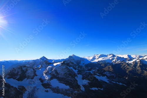 A view from top of Mount Titlis