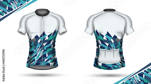Cycling jersey, front and back