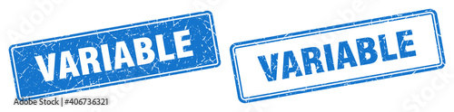 variable stamp set. variable square grunge sign