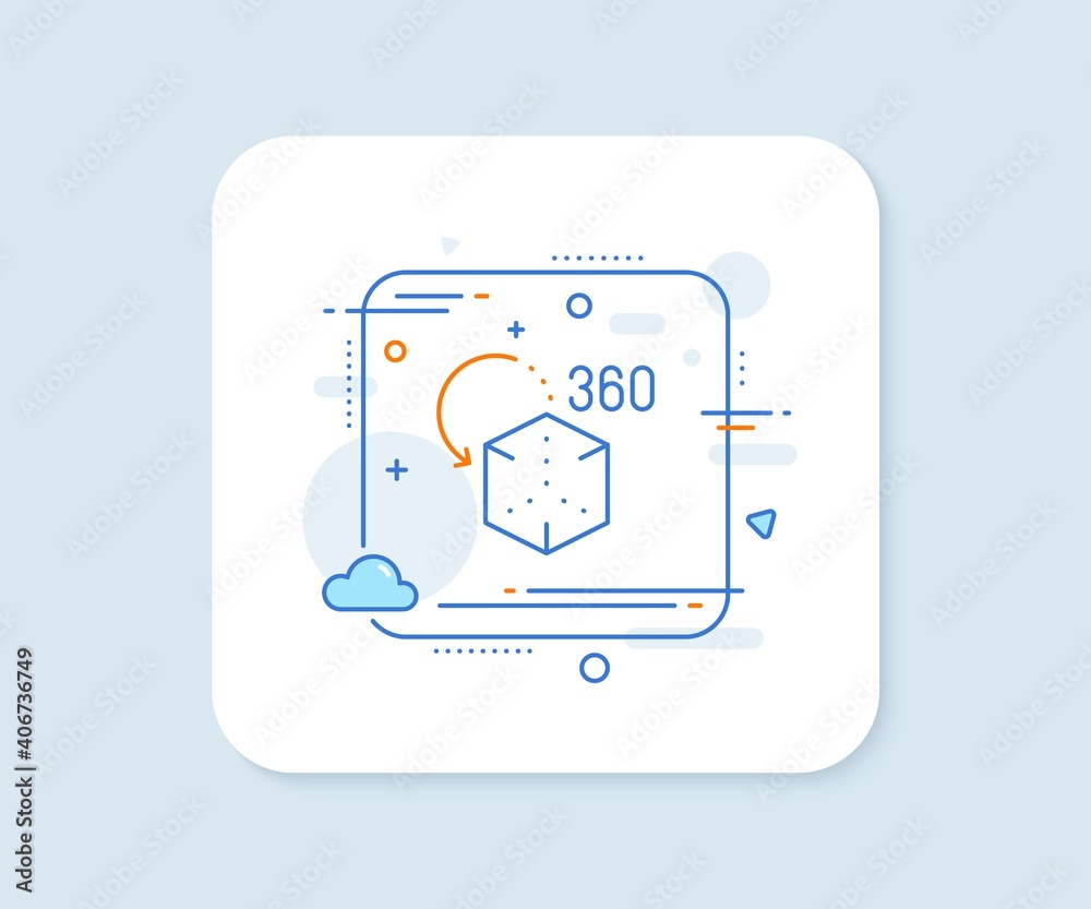 Augmented reality line icon. Abstract square vector button. VR simulation sign. 3d cube symbol. Augmented reality line icon. Quality concept badge. Vector Augmented reality line icon. Abstract square vector button. VR simulation sign. 3d cube symbol. Augmented reality line icon. Quality concept badge. Vector