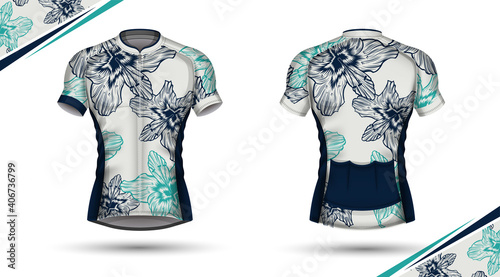 Cycling jersey, front and back