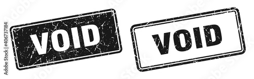 void stamp set. void square grunge sign