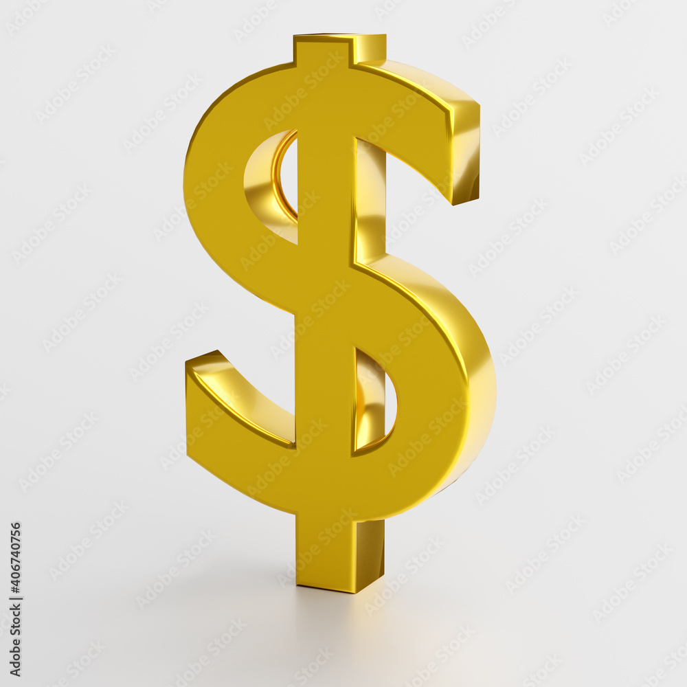 Finance symbol. Gold dollar sign Finance symbol. Gold dollar sign