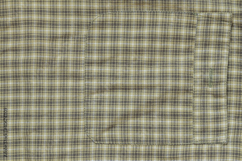 Fabric texture with a pocket for clothes.