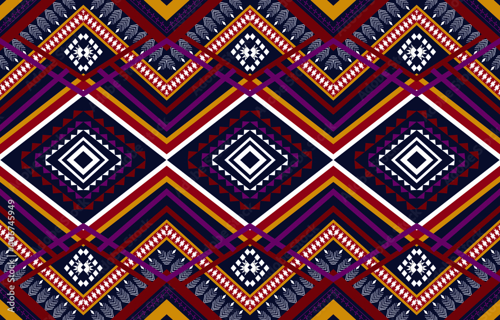 Geometric seamless ornament for ceramics, wallpaper, textile, web, cards. Ethnic pattern. Border ornament. Native american design, Navajo. Mexican motif, Aztec ornament. Geometric seamless ornament for ceramics, wallpaper, textile, web, cards. Ethnic pattern. Border ornament. Native american design, Navajo. Mexican motif, Aztec ornament.
