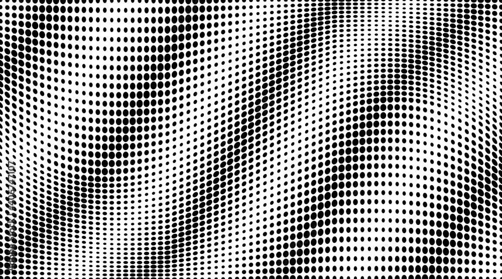 Wavy halftone dots grunge wide background
Wavy halftone dots grunge wide background
