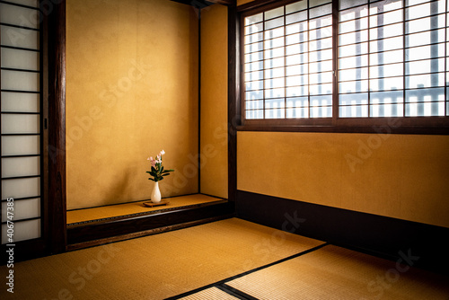 Interior of traditional Japanese house