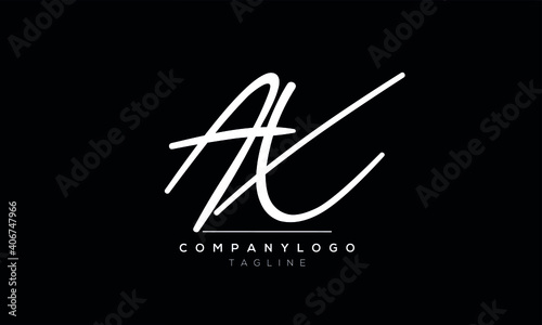 Abstract Letter Initial Letter AX Vector Logo Design Template
