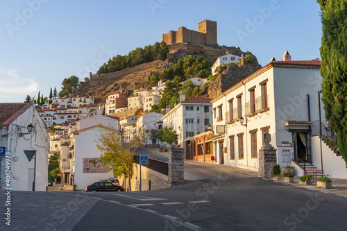"Segura de la Sierra" village with the castle in the background in the province of Jaen - Spain