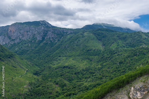 mountain landscape with clouds