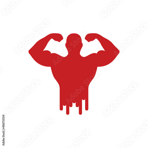 Illustration Vector Graphic of Muscle Logo