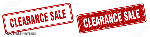clearance sale stamp set. clearance sale square grunge sign