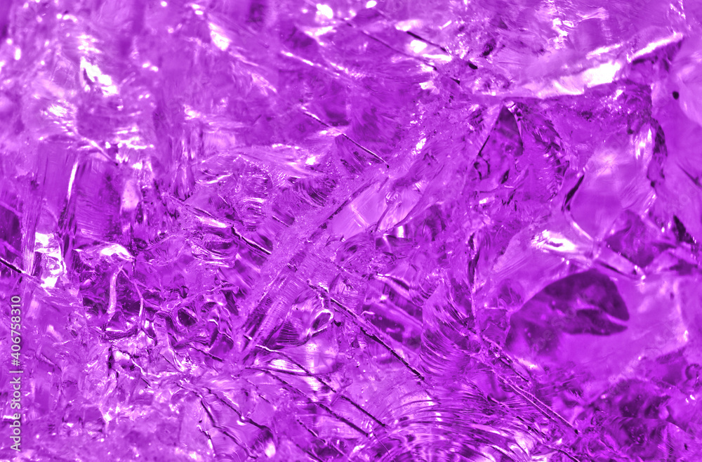 Isolated Marco of a Purple Quartz Herkimer Diamond Structure Photographed in UV Light Landscape Isolated Marco of a Purple Quartz Herkimer Diamond Structure Photographed in UV Light Landscape