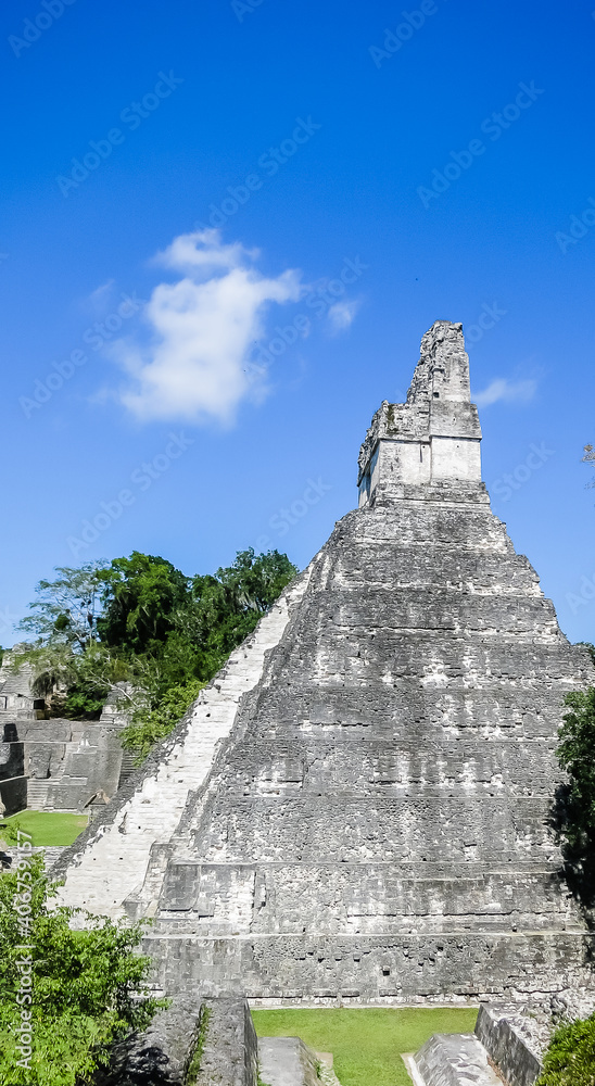 Temple No. 1t, Tikal, UNESCO World Heritage Site, Tikal National Park, Peten, Guatemala