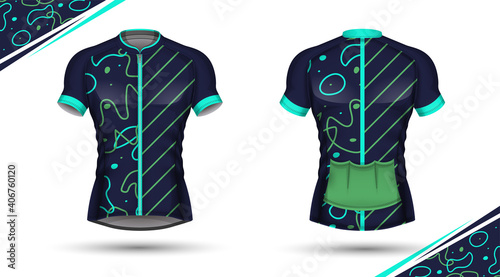 Cycling jersey, front and back