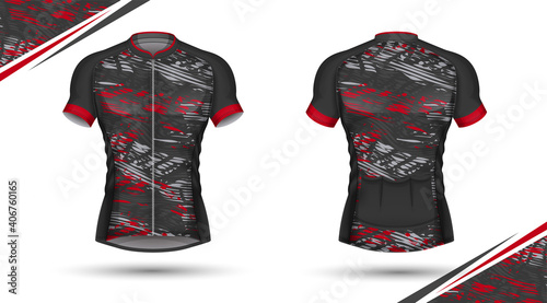 Cycling jersey, front and back