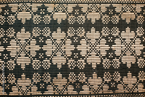 hand-sewn ornament on qawra, vintage pattern photo
