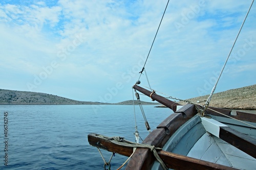 Croatia-view of the Kornati islands in Kornati National Park