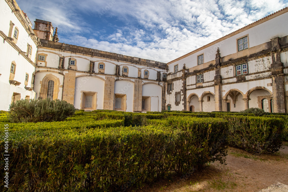 Corvo Cloister, in the Convent of Christ, in the Templar City of Tomar, Portugal