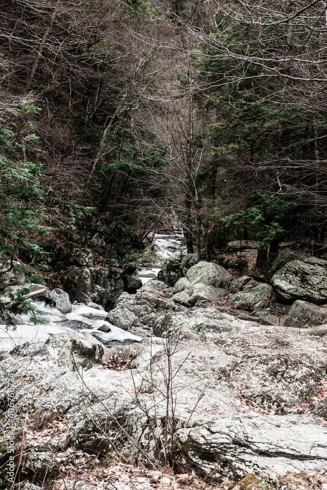 cold winter landscape at Bish Bash Falls, New York and Massachusetts border cold winter landscape at Bish Bash Falls, New York and Massachusetts border