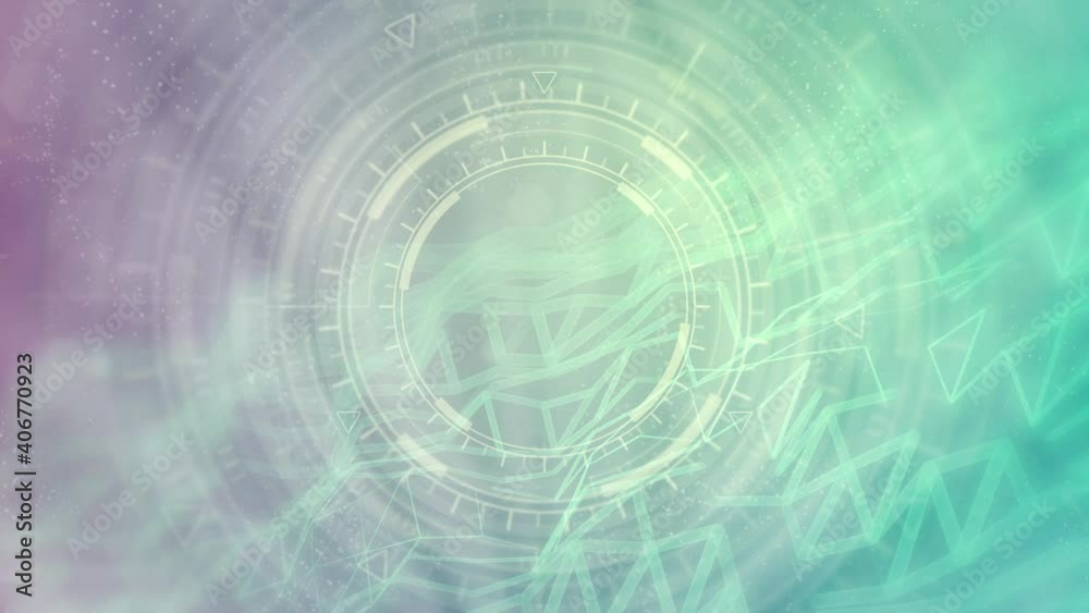 digital background of moving UI or HUD circles digital background of moving UI or HUD circles