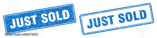 just sold stamp set. just sold square grunge sign