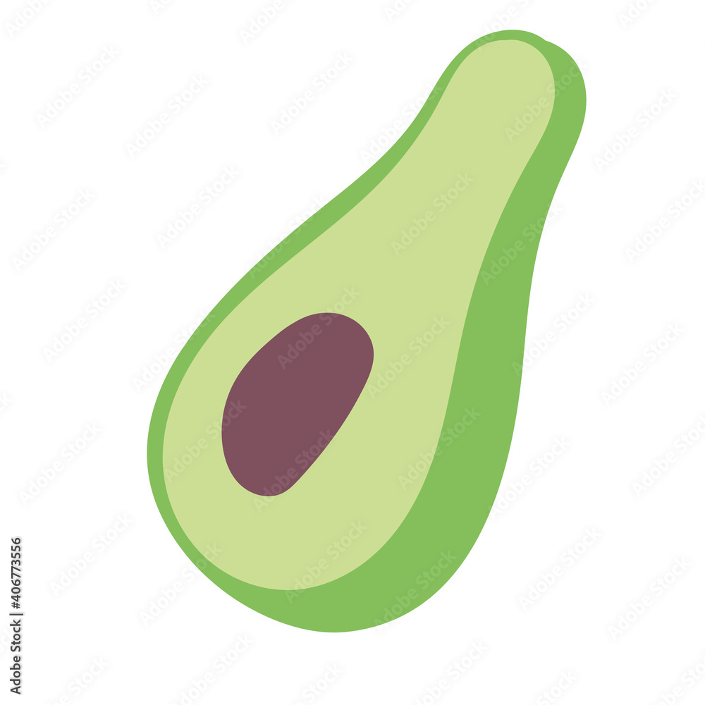 cooking avocado fresh food cartoon flat icon cooking avocado fresh food cartoon flat icon