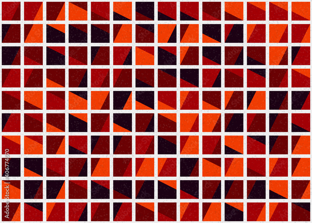 Fototapeta premium Abstract Geometric Pattern generative computational art illustration