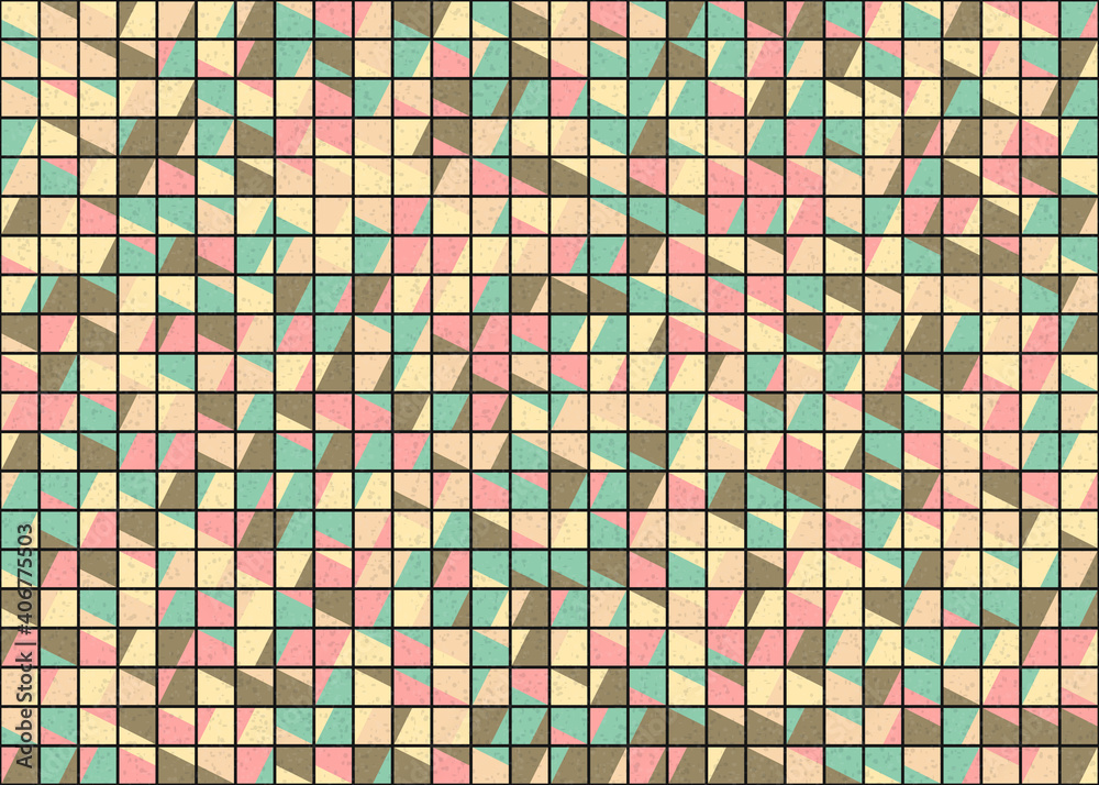 Abstract Geometric Pattern generative computational art illustration