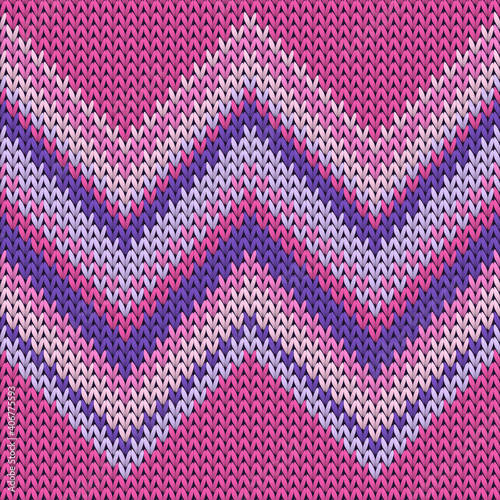 Soft zig zal lines knitted texture geometric