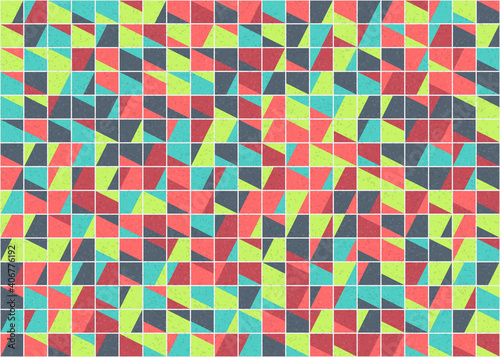 Abstract Geometric Pattern generative computational art illustration