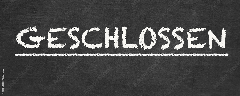 Fototapeta premium Geschlossen 