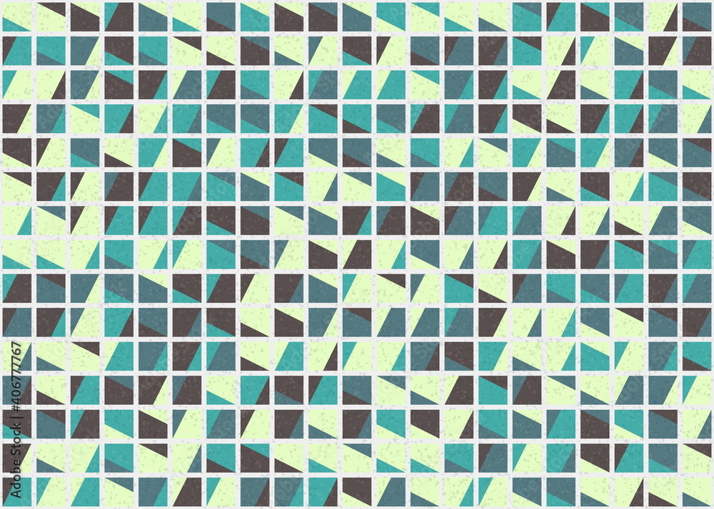 Fototapeta premium Abstract Geometric Pattern generative computational art illustration