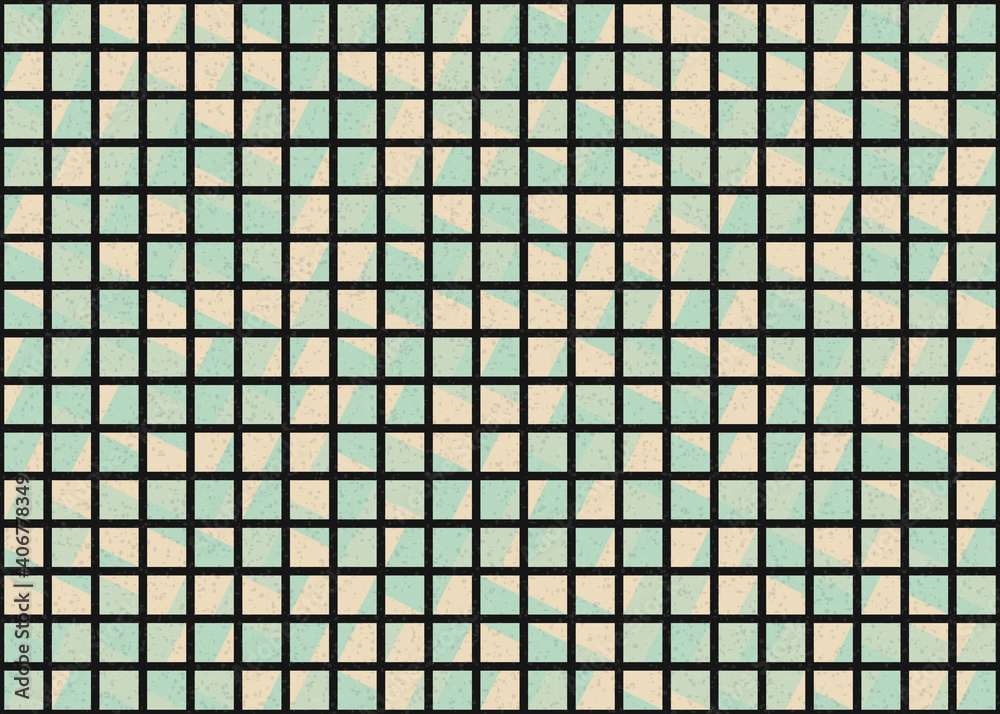 Fototapeta premium Abstract Geometric Pattern generative computational art illustration