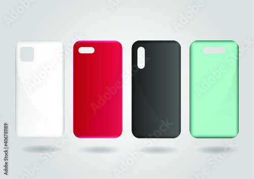 Mobile phone cases mockup design