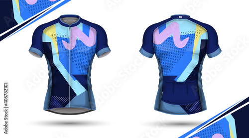 Cycling jersey, front and back