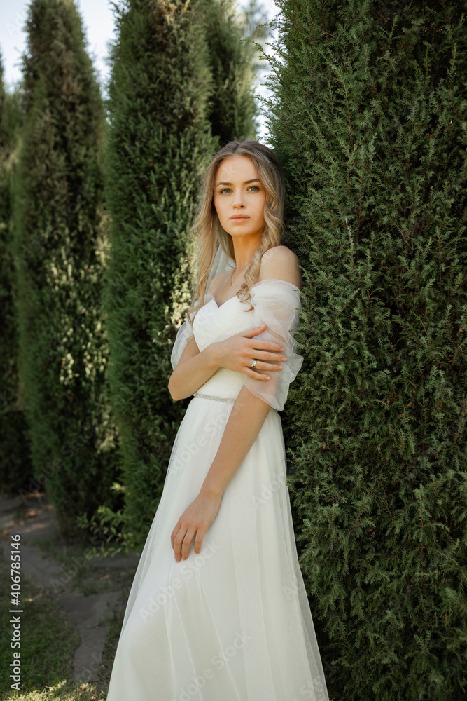 Portrait of a beautiful bride. Portrait of a beautiful bride.