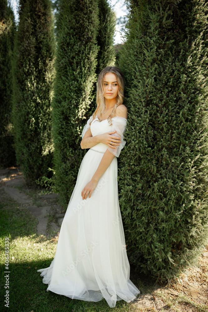 Portrait of a beautiful bride. Portrait of a beautiful bride.