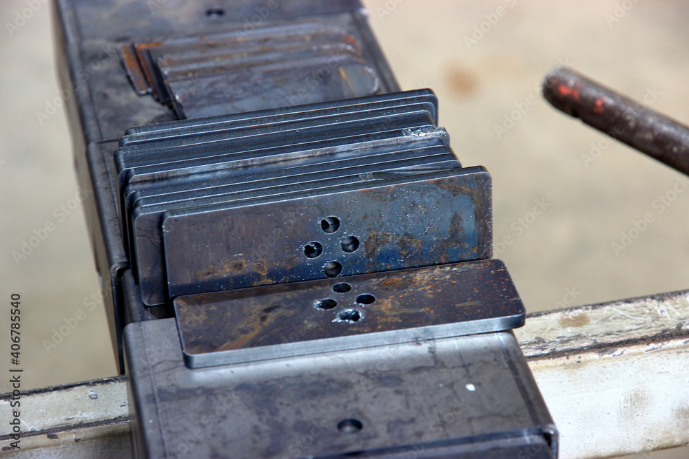 ferrous metal products cutted on CNC laser cutting machine