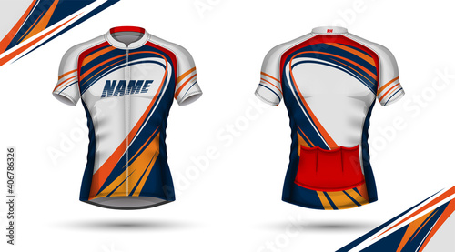Cycling jersey, front and back