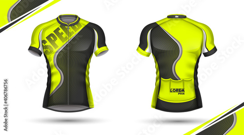 Cycling jersey, front and back