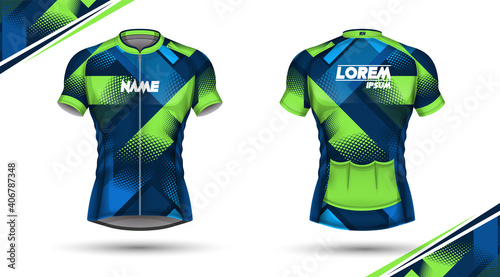 Cycling jersey, front and back