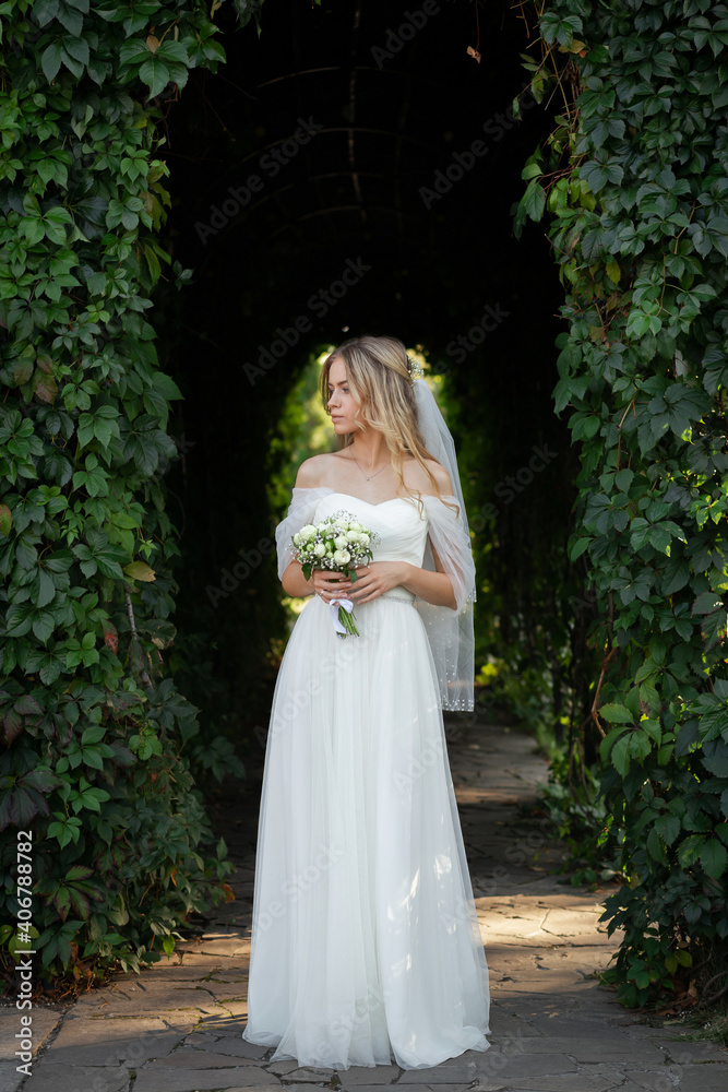 Portrait of a beautiful bride. Portrait of a beautiful bride.