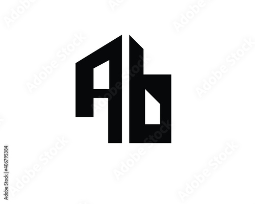 a and b initial logo designs and vreative logo designs