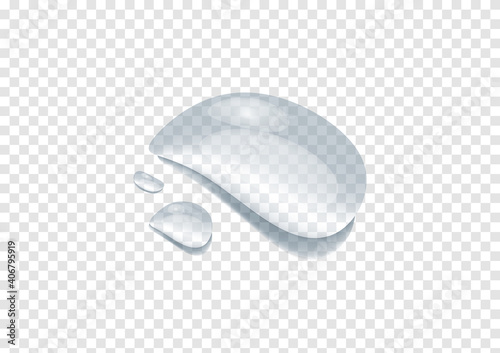 realistic water drop vectors isolated on transparency background ep78