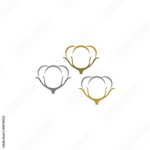 Cotton logo icon illustration vector design