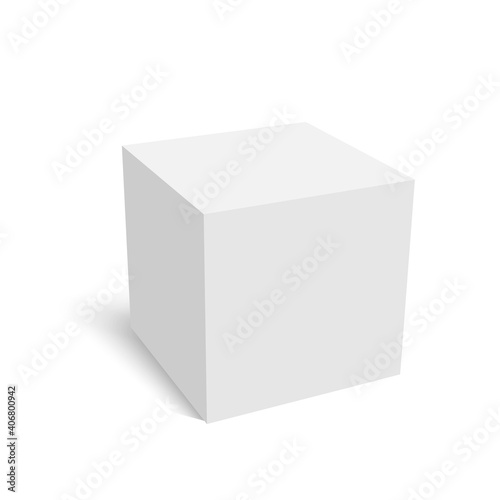 White package box for product packing Vector.