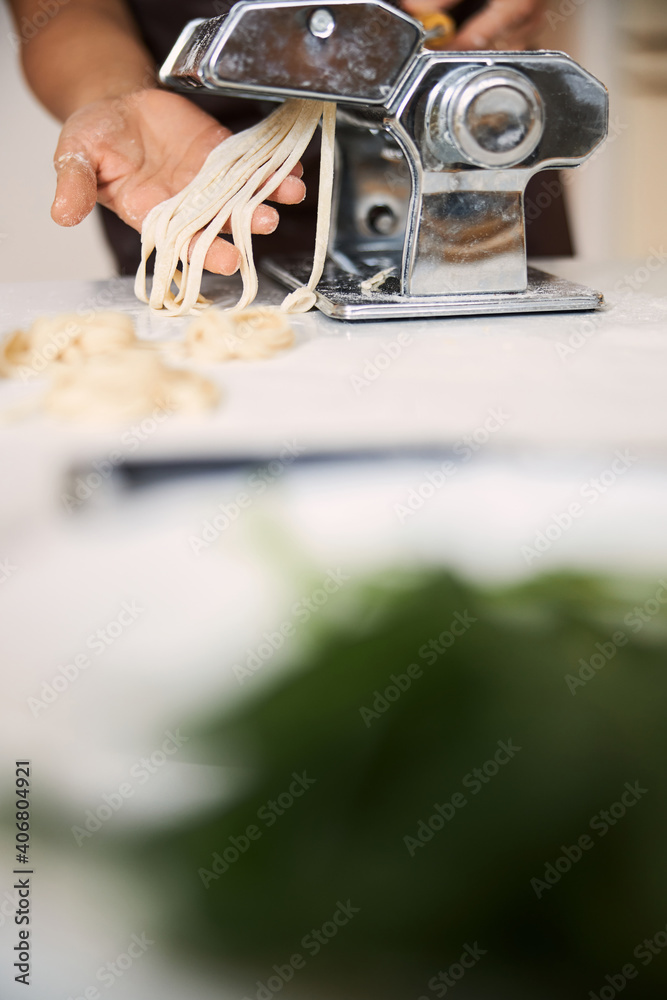 Fototapeta premium Delicious homemade pasta can become perfect dinner