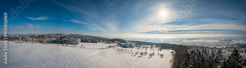 Snowshoe tour at the Gehrenberg near Lake Constance © mindscapephotos